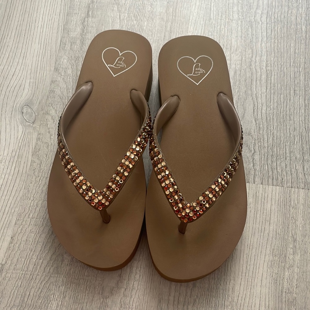 Lady Lanell’s Rhinestone Sandals